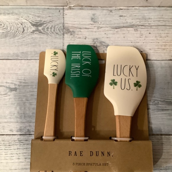 Rae Dunn 3 Piece St Patrick’s Day Silicone Spatula Set - Picture 2 of 3